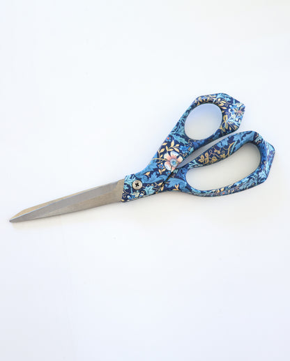 Fabric Scissors with Floral Pattern, 21.5 cm