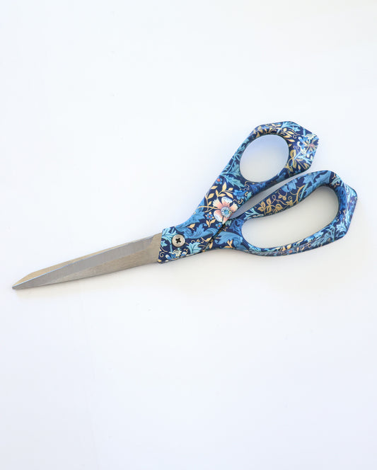 Fabric Scissors with Floral Pattern, 21.5 cm