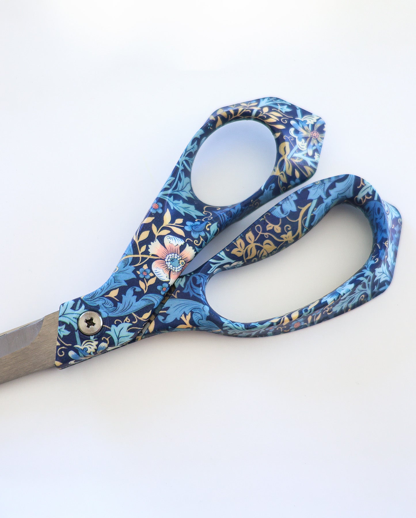 Fabric Scissors with Floral Pattern, 21.5 cm
