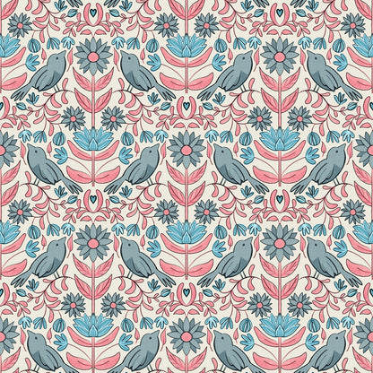 BIRDS & BLOSSOMS - IVORY