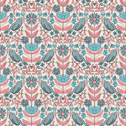 BIRDS & BLOSSOMS – IVORY