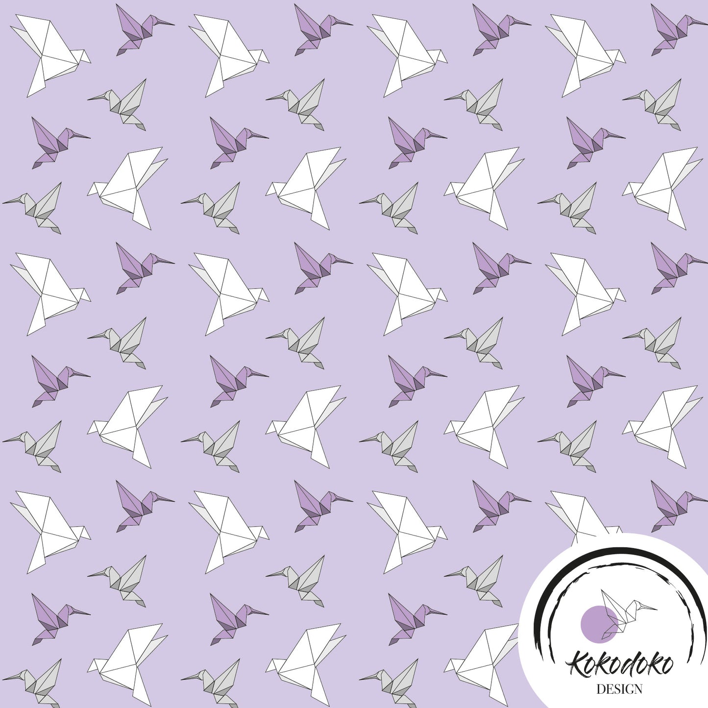 ORIGAMI BIRDS - LAVENDEL