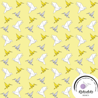 ORIGAMI BIRDS - YELLOW