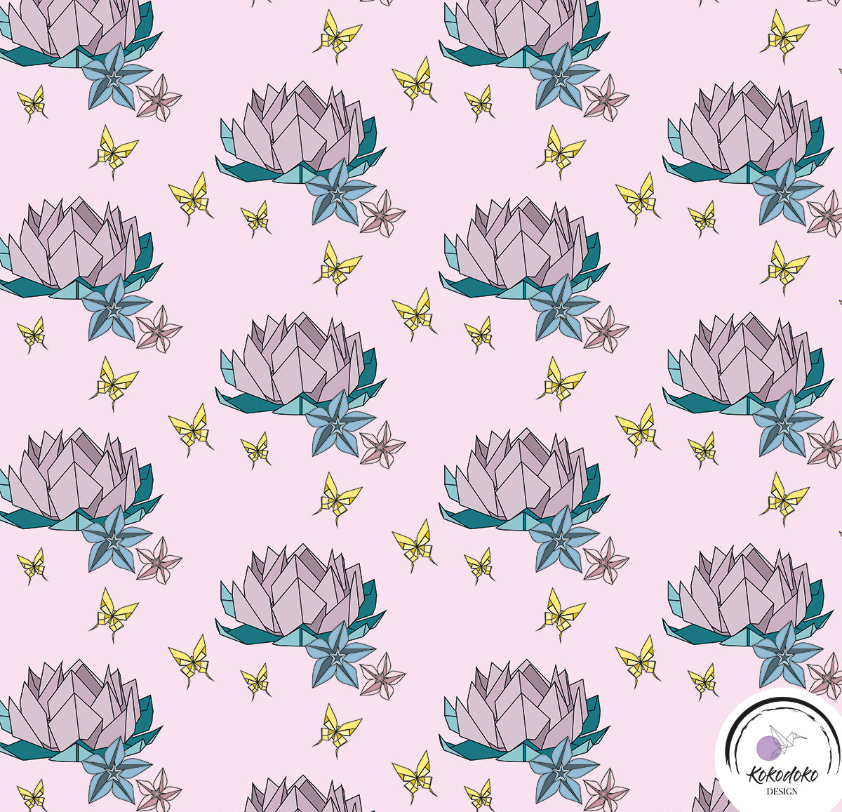 ORIGAMI LOTUS - LIGHT PINK